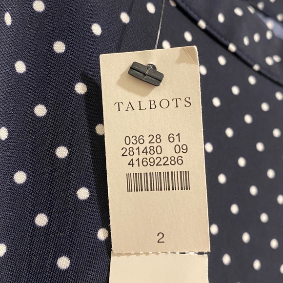 Beautiful Navy with White Polka Dots Dress -NEW! - Picture 6 of 6